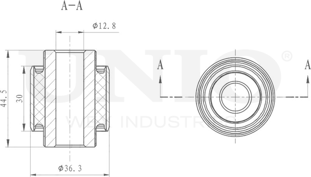 Сайлентблок рычага подвески (Unio). Артикул RMP-20327