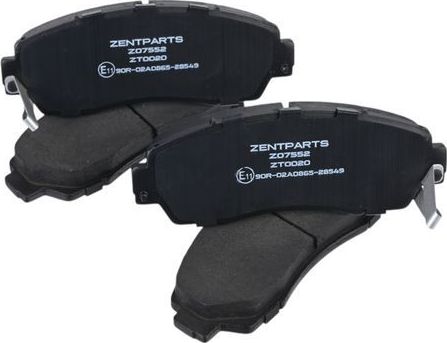 Тормозные колодки Zentparts. Артикул Z07552