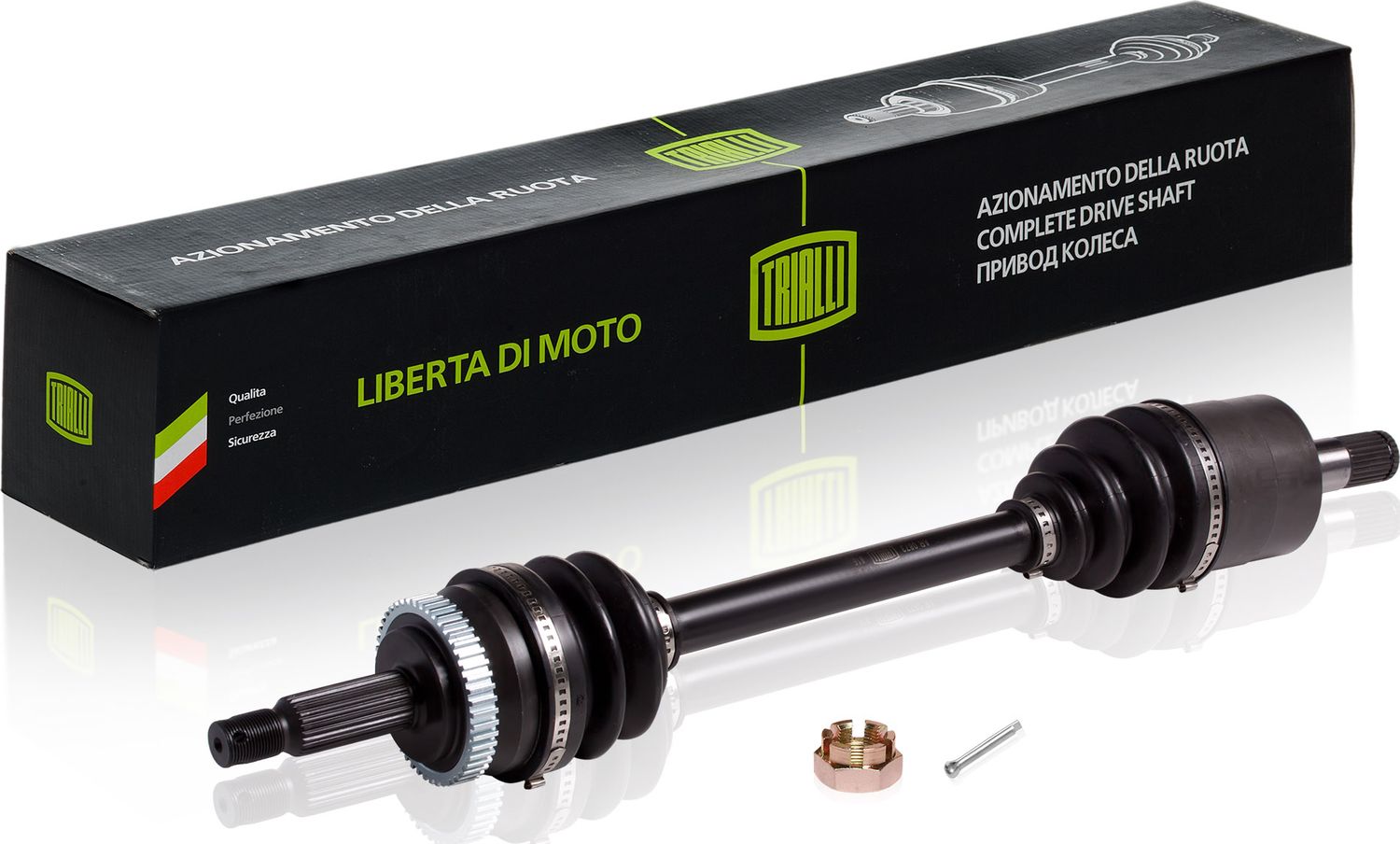 Полуось (привод в сборе, приводной вал) Trialli. Артикул AR 0873