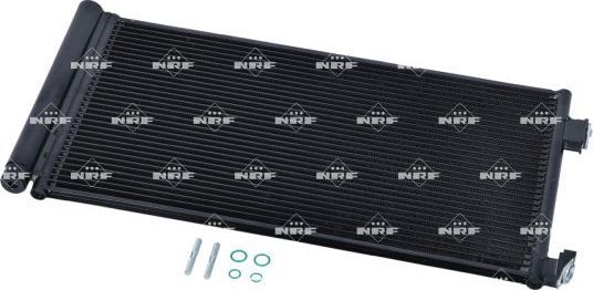 Радиатор кондиционера (конденсатор) NRF EASY FIT для Jaguar XF II 2015-2026. Артикул 350557