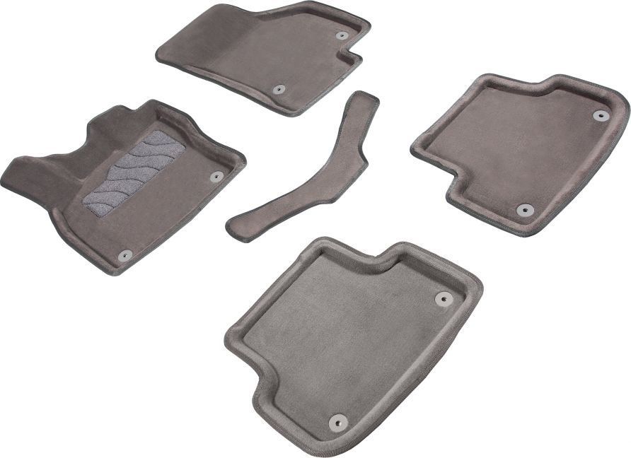 Коврики текстильные 3D Seintex для салона Audi Q3 2013-2026 Серые. Артикул 86839