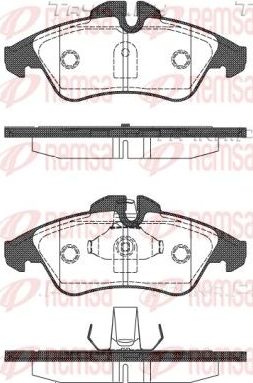 Тормозные колодки Remsa передние для Volkswagen LT II 1996-2006. Артикул 0578.10