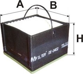 Топливный фильтр MFilter для MAN TGM 2005-2024. Артикул DE 3402