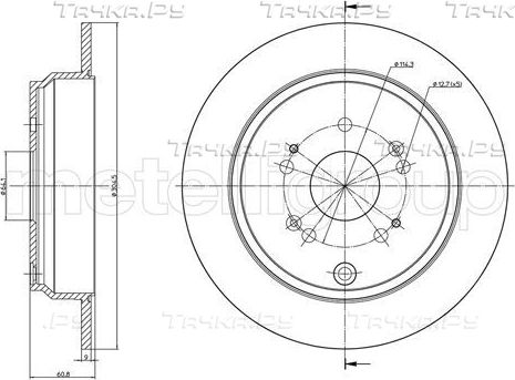 Тормозной диск Metelli. Артикул 23-1135C