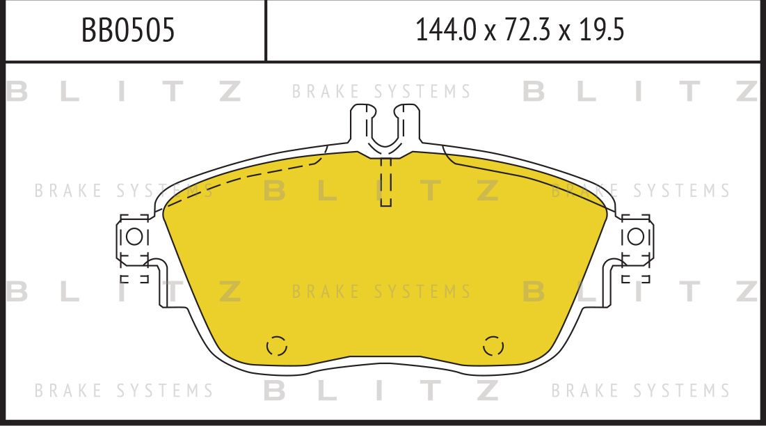 Колодки тормозные MB W176/W246 11- передн. (Blitz). Артикул BB0505
