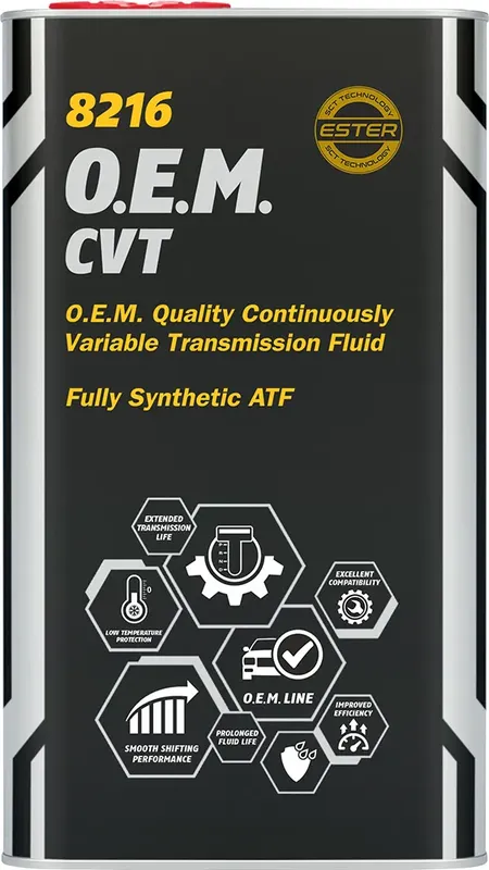 Масло трансмиссионное 8216 O.E.M.для CVT metal (4л) (Mannol). Артикул 3066