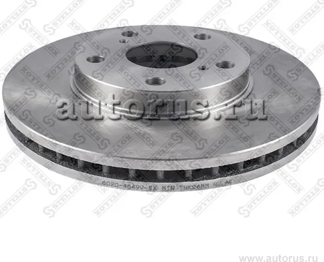 6020-4549V-SX_ДИСК ТОРМОЗНОЙ ПЕРЕДНИЙ!/ TOYOTA AVENSIS/CAMRY ALL 93> (Stellox). Артикул 60204549VSX 