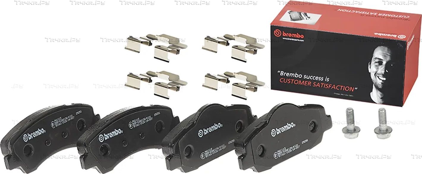 Тормозные колодки Brembo передние для Citroen C-Elysee I 2012-2026. Артикул P 61 113