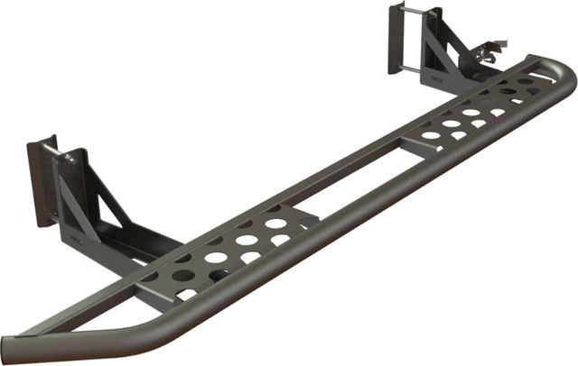 Силовые пороги STC для Mitsubishi Pajero Sport II 2008-2016 раздельные ступени. Артикул STC-MPS/08-S-C2