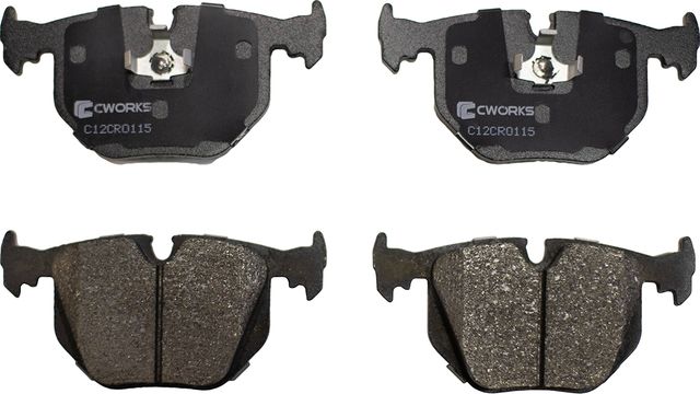 Колодки тормозные задние (Low Metallic) (Cworks). Артикул C12CR0115
