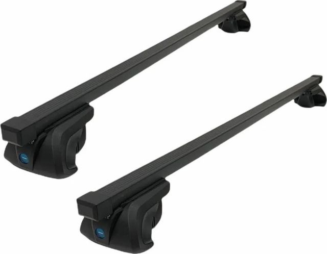 Багажник на рейлинги INTER Titan i-Pro (с замком) для Geely Coolray 2020-2026 (Прямоугольные дуги). Артикул 5527-1003