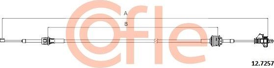 Трос переключения передач КПП Cofle для Fiat Grande Punto 2005-2013. Артикул 92.12.7257