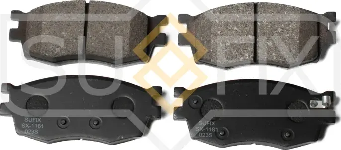 Колодки тормозные дисковые передние правые/левые HYUNDAI ACCENT III (MC) 2005-20 (Sufix). Артикул SX1181