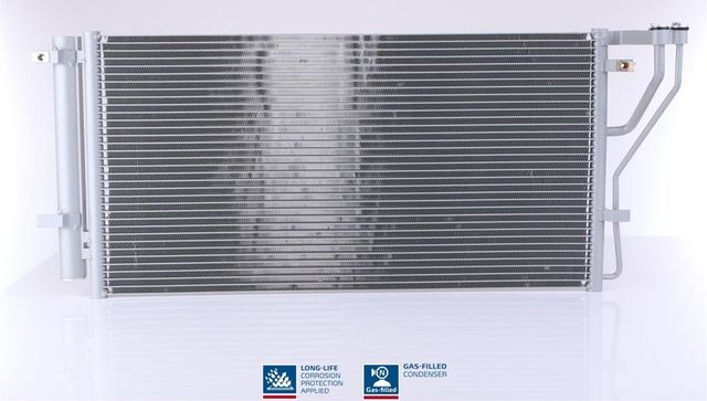 Радиатор кондиционера (конденсатор) Nissens (алюминий) для Kia Carens II (UN) 2006-2012. Артикул 94992