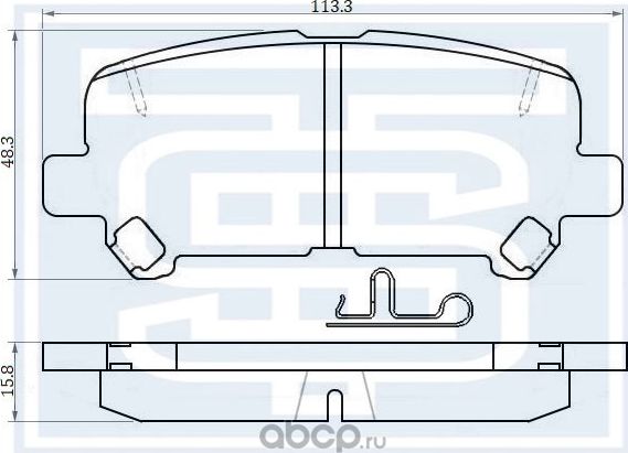 Колодки тормозные задние (Starke). Артикул 179779
