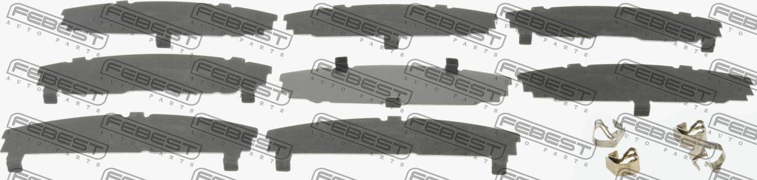 МОНТАЖНЫЙ КОМПЛЕКТ ДЛЯ ДИСКОВЫХ КОЛОДОК, ШТ Febest. Артикул 0103-ACA30F