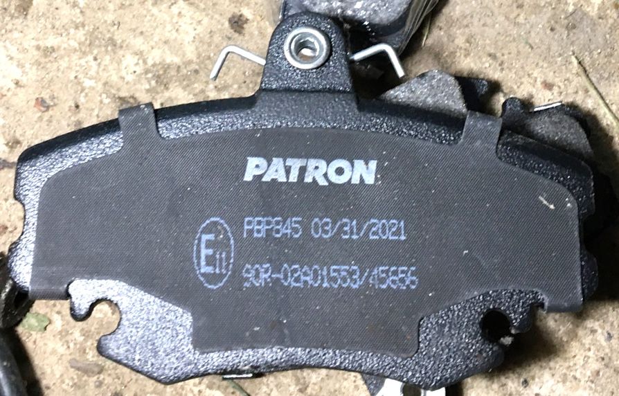 Тормозные колодки Patron передние для Lada Largus I 2012-2026. Артикул PBP845