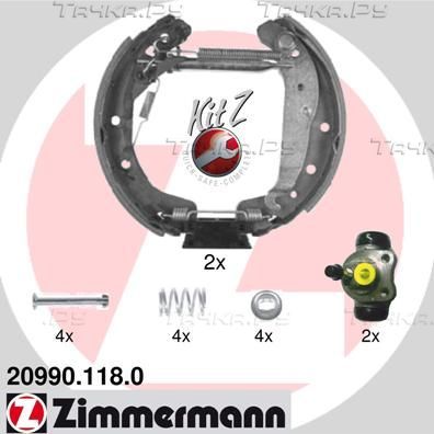 Тормозные колодки Zimmermann KIT Z задние для Opel Astra G 1998-2009. Артикул 20990.118.0