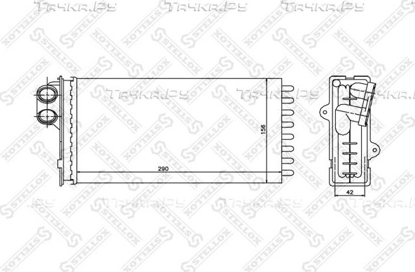 Радиатор отопителя (печки) Stellox. Артикул 10-35002-SX