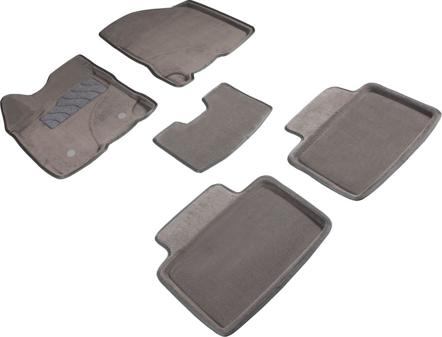 Коврики Seintex 3D ворсовые для салона Lada Vesta 2015-2026 Серые. Артикул 89111