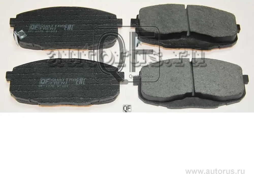 Колодки тормозные дисковые передние к-т с механическим датчиком износа (Quattro Freni). Артикул qf67602