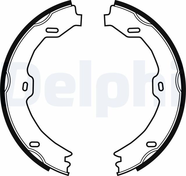 Тормозные колодки (стояночная тормозная система) Delphi задние для Mercedes-Benz SL-Класс V (R230) 2001-2012. Артикул LS1923