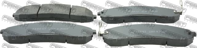Тормозные колодки Febest. Артикул 2201-K2500F