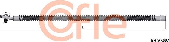 Тормозной шланг Cofle. Артикул 92.BH.VK097