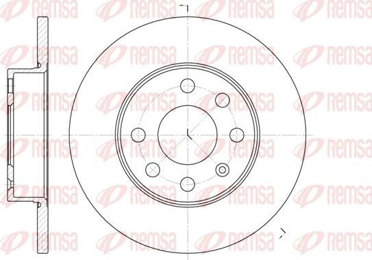 Тормозной диск Remsa. Артикул 6664.00