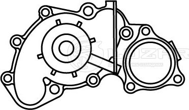 Насос водяной для а/м Toyota Land Cruiser 90 (96-)/120 (02-) 3.4i MT [ (Luzar). Артикул LWP1956