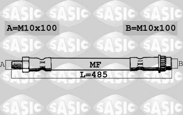 Тормозной шланг Sasic передний для Renault Laguna I 1993-2001. Артикул SBH4068