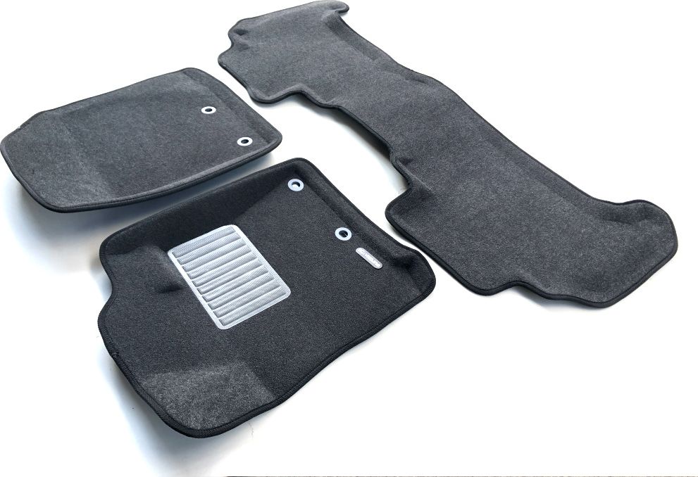 Коврики текстильные Euromat 3D Business (с крепежом) для салона Lexus LX570 2012-2026 Темно-серые. Артикул EMC3D-005140G