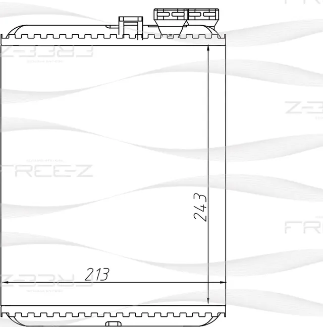 Радиатор отопителя салона VOLVO S60/S80/S70/V70 98- 2.0-3.0/T/D/TDI отопителя (Free-Z). Артикул KW0247