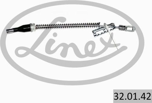 Трос ручника (тросик ручного тормоза) Linex. Артикул 32.01.42