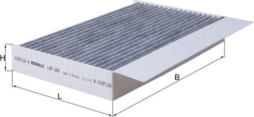 Салонный фильтр Mahle для Renault Fluence I 2010-2017. Артикул LAK 684