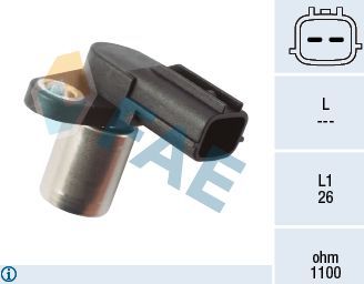 Датчик положения коленвала FAE для Mazda 626 V (GF) 1999-2002. Артикул 79421