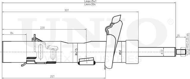 Амортизатор подвески (Unio). Артикул SAB-10264