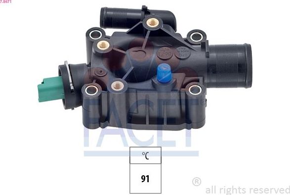 Термостат Facet Made in Italy - OE Equivalent. Артикул 7.8671