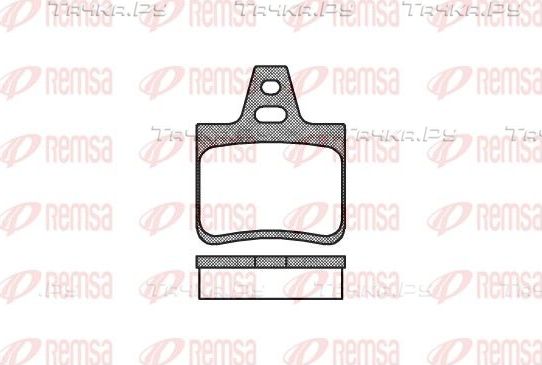Тормозные колодки Remsa задние для Citroen XM I 1989-1994. Артикул 0102.10