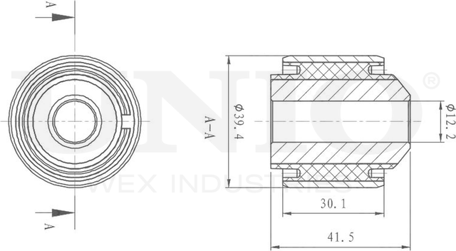 Сайлентблок рычага подвески (Unio). Артикул RMP-20086