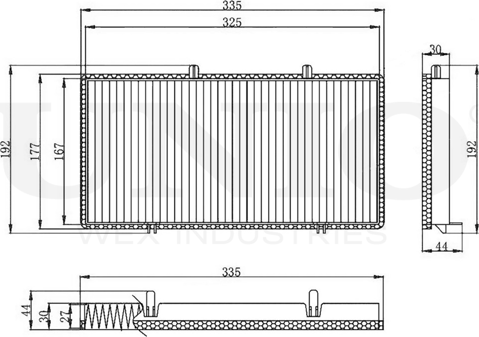 Фильтр салона (Unio). Артикул FLT-40067