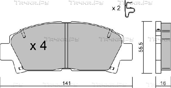 Тормозные колодки Aisin Premium ADVICS by AISIN для Toyota MR2 II (W20) 1989-2000. Артикул BPTO-1922