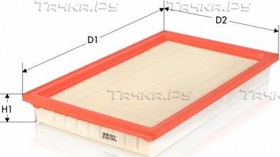 Воздушный фильтр Tecneco Filters для Isuzu Gemini III 1990-1993. Артикул AR13780PM