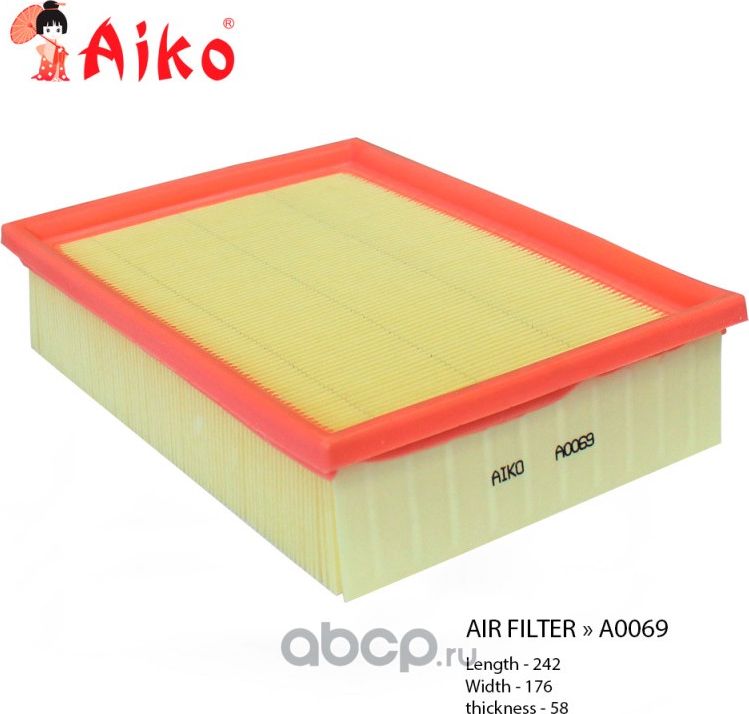 Фильтр воздушный BMW 3-series (E-36) (1990-2000) (Aiko). Артикул A0069