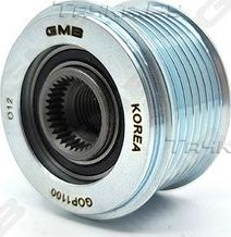 Муфта генератора обгонная GMB для Kia Mohave I 2007-2026. Артикул GOP1100