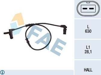 Датчик ABS FAE. Артикул 78052