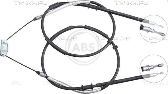 Трос ручника (тросик ручного тормоза) ABS. Артикул K10155