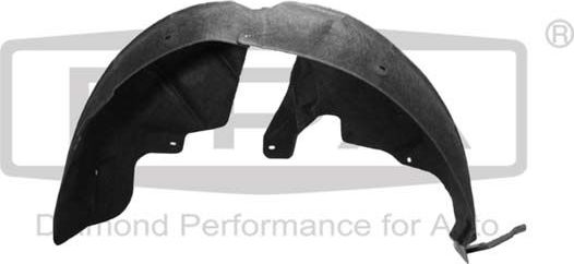 Подкрылок DPA (Велюровая кожа) задний правый для Skoda Superb II 2009-2015. Артикул 88101586002