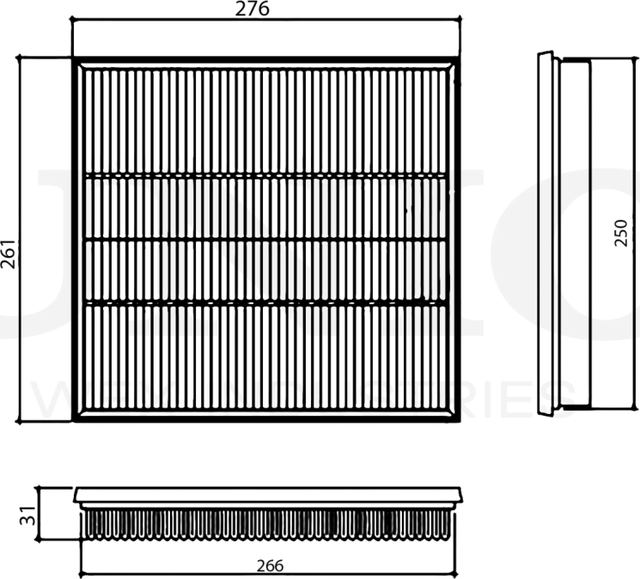 Фильтр воздушный (Unio). Артикул FLT-10063