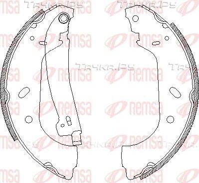 Тормозные колодки Remsa задние для Fiat Scudo I 1996-2006. Артикул 4417.01